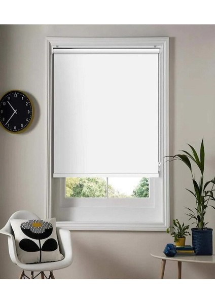 Beyaz Güneşlik (Düz)Stor Perde