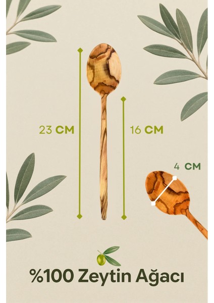 4 Lü Zeytin Ağacı Kaşık ve Spatula Seti - Doğal El Yapımı, Çizmez, Dayanıklı Ahşap Mutfak Seti fiyatları