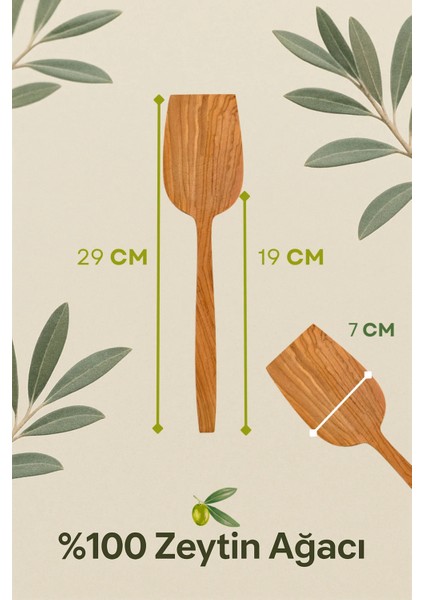 4 Lü Zeytin Ağacı Kaşık ve Spatula Seti - Doğal El Yapımı, Çizmez, Dayanıklı Ahşap Mutfak Seti indirimleri
