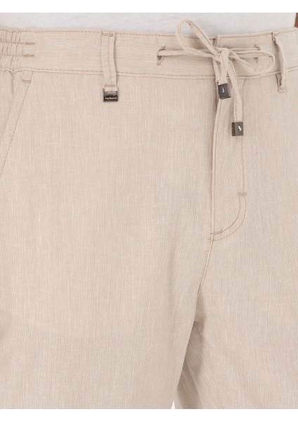 Erkek Bej Carrot Fit Kanvas Pantolon 50285526-VR011 modelleri