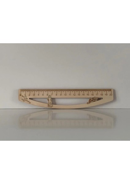 Kişiye Özel Isim Yazılabilen Ahşap Cetvel 20CM (2 adet) fırsatları