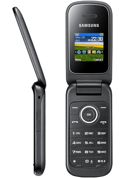 E1190 Kapaklı Tuşlu Cep Telefonu Koyu Gri