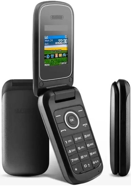 E1190 Kapaklı Tuşlu Cep Telefonu Koyu Gri fırsatları