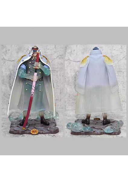 One Piece Figürü Siyah Sakal Ikame Şeffaf Insan Yağmuru Xiliu Anime Model Süsleri (Yurt Dışından)