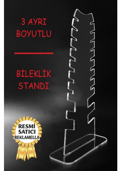 Dekoratif Şık Bileklik Standı Takı Aksesuar Organizeri Pleksi Teşir Standı