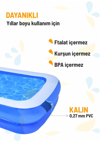 Büyük Boy Aile Havuzu ( 211X140X46)