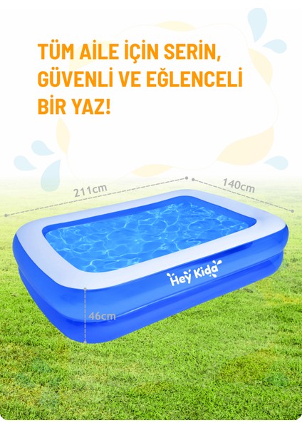 Büyük Boy Aile Havuzu ( 211X140X46)