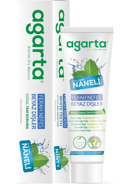 Doğal Diş Macunu 100ML Naneli (5 Li Set) fiyatları