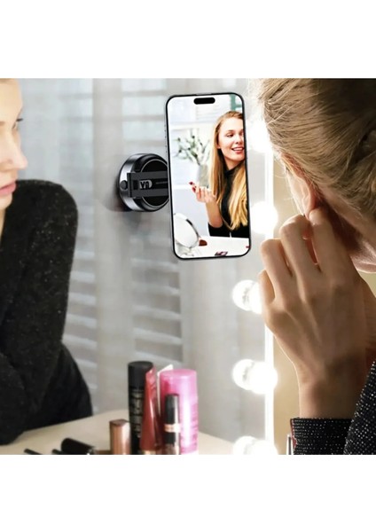 Çift Taraflı Ayarlanabilir Şarjlı Vakumlu Manyetik Uzayabilir Çok Işlevli Esnek Telefon Tutucu indirimleri