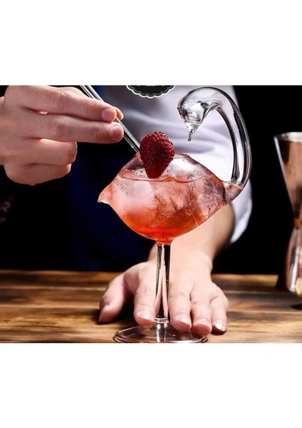 Kuğu Görünümlü Cam Bardak 2'Li