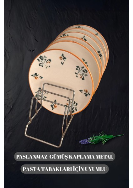 2 Adet Metal Tabak Düzenleyici 28 cm | Dolap Içi ve Tezgah Üstü Tabak Rafı modelleri