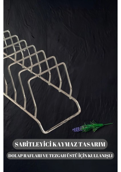 2 Adet Metal Tabak Düzenleyici 28 cm | Dolap Içi ve Tezgah Üstü Tabak Rafı fırsatları