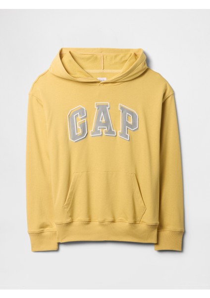 Erkek Çocuk Sarı Gap Logo Relaxed Havlu Kumaş Sweatshirt indirimleri