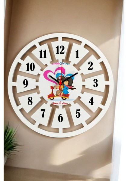 Sevgiliye Hediye Duvar Saati 40CM 014