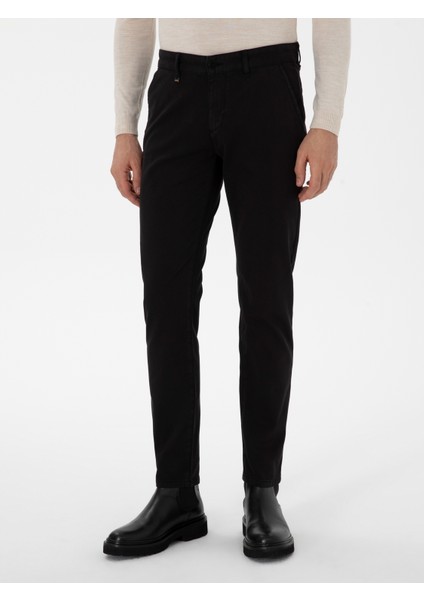 Erkek Siyah Slim Fit Kanvas Pantolon 50311593-VR046 fiyatları