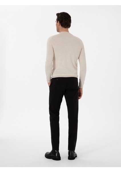 Erkek Siyah Slim Fit Kanvas Pantolon 50311593-VR046 fırsatları