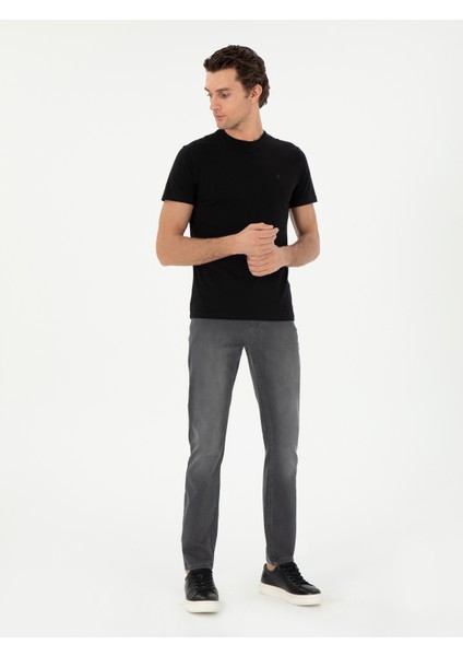 Erkek Gri Slim Fit Pamuk Karışımlı Jean Pantolon 50309058-VR024 modelleri