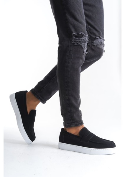 ET180 Estilo x Bağcıksız Süet Erkek Günlük Spor Klasik Ayakkabı Bt - Siyah modelleri