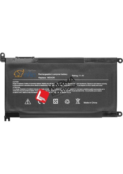 DELL1VX1H 3crh3 9W9MX P69G P62F001 Notebook Bataryası, Pili