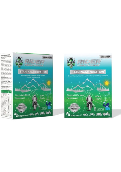 Rider Healthcare Stamına & Hydratıon modelleri