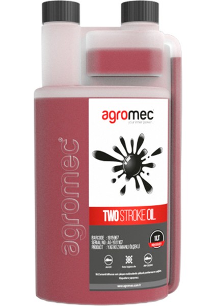 2 Zamanlı Ölçekli Motor Yağı 1 Lt
