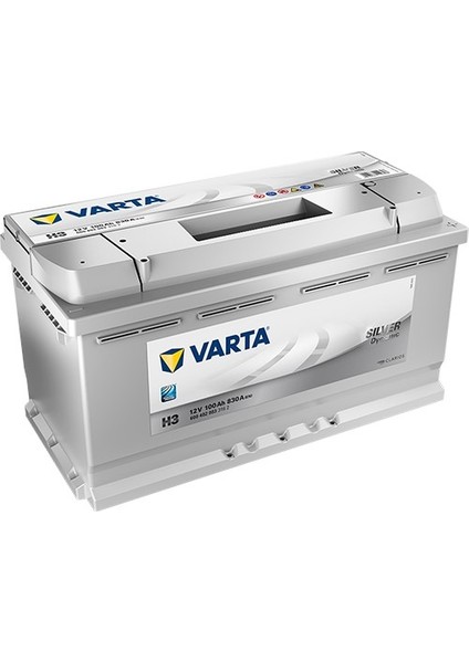 H3 12V 100 Ah 830A Silver Dynamic Akü (Üretim Yılı: 2025)