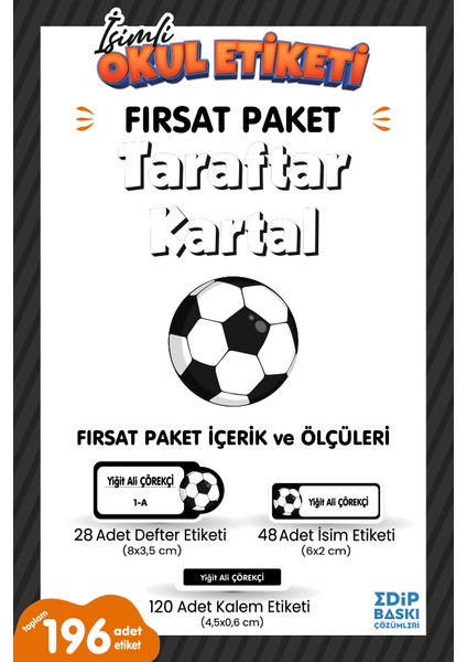 Taraftar Bjk Fırsat Paket Okul Etiketi