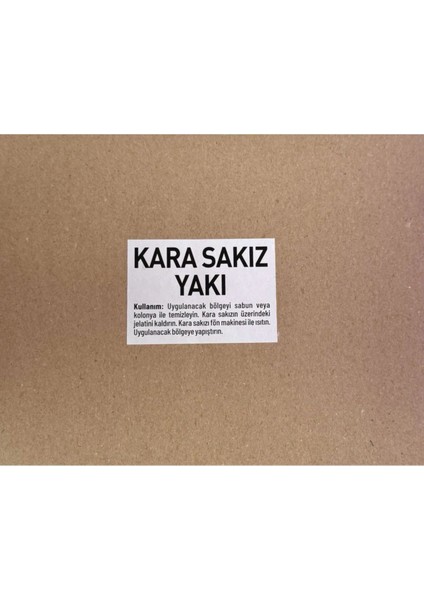 3 Adet Kara Sakız Yakısı