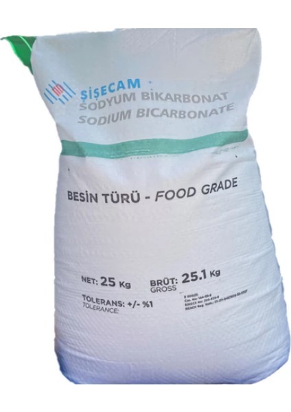 Saf Karbonat Içilebilir Sodyum Bikarbonat Besin Türü Toz Soda 25 kg