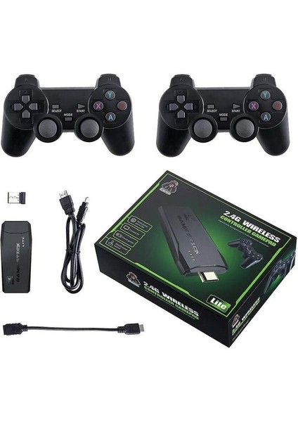Ensiga 32 GB Hafızalı Kablosuz 2 Joystickli 2.4g Game Stick Tv Gamepad Gaming Ateri modelleri
