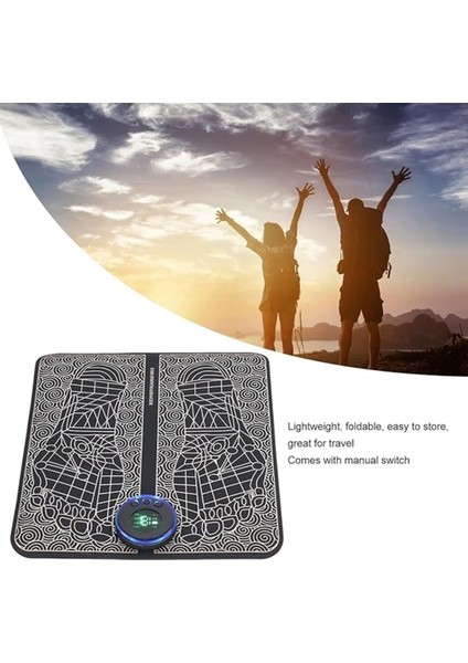 Ayak Masaj Aleti Ems Fizyoterapi Ayak Masajı Matı Kas Sağlık Gevşeme Elektrikli Taşınabilir