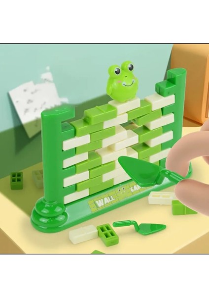 Mavi Penguen Veya Yeşil Kurbağa Duvar Itme Oyunu - Zeka Geliştirici Mini Oyuncak - 3+ Yaş Eğitici