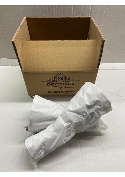 2'li Küre Çapraz Ayak 2'li Set Köpüklü Kıristal 25CM 30CM