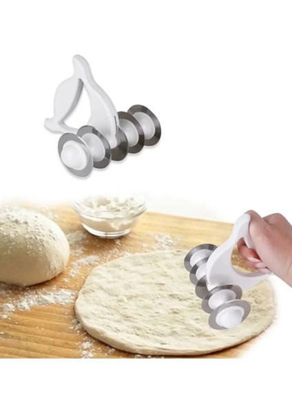 Hamur Açma Seti, Metal Oklava 60-90 Cm, Silikon Mat, Ahşap Merdane, 5 Bıçaklı Mantı Kesici , Spatula fırsatları