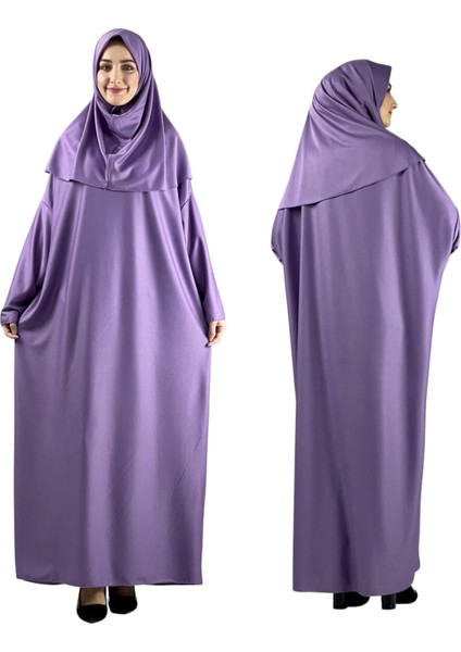Namaz Elbisesi Eşarp Seccade Tesbih Set, Islami Giyim Takım Ferace Turban Şal