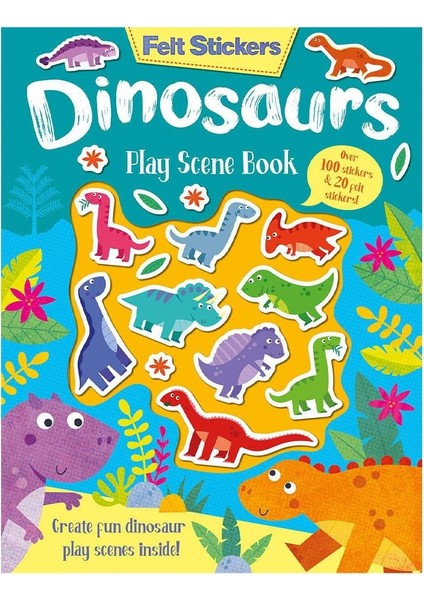 Imagıne That Felt Stickers Dinosaur Play Book