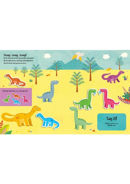 Imagıne That Felt Stickers Dinosaur Play Book