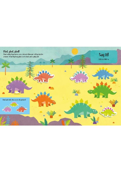 Imagıne That Felt Stickers Dinosaur Play Book