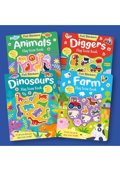 Imagıne That Felt Stickers Dinosaur Play Book