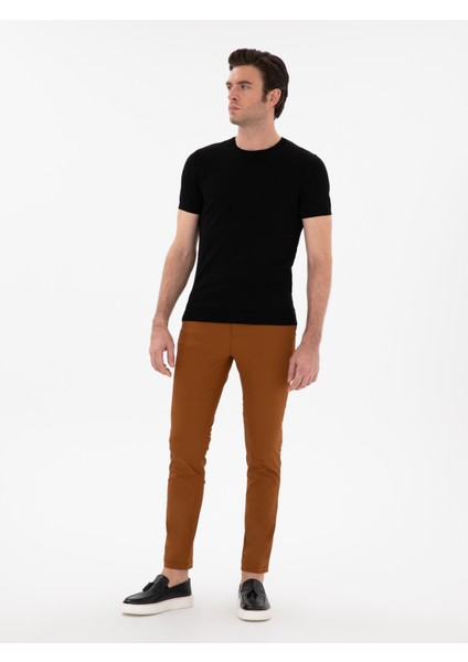 Erkek Açık Kahverengi Slim Fit Kanvas Pantolon 50287105-VR002 modelleri