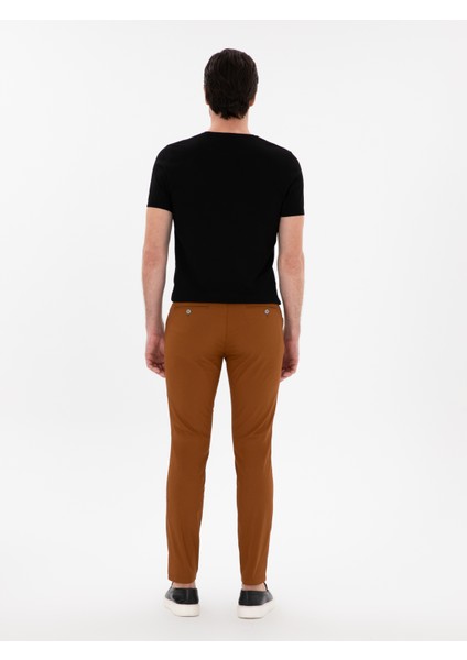 Erkek Açık Kahverengi Slim Fit Kanvas Pantolon 50287105-VR002 fırsatları