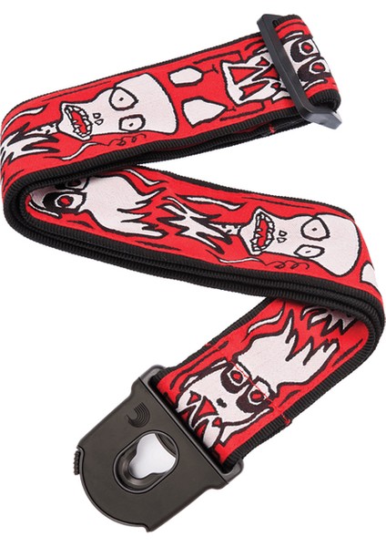 Planetwaves Gitar Askısı 50MM Lock-Js Up In Flames 50PLJS02