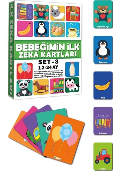 2212 Eğitici Kartlar 12-24 Ay Zeka Kartları
