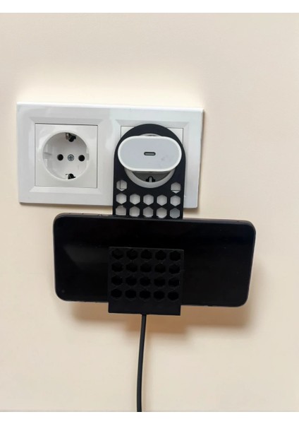 Priz Üstü Telefon Tutucu | Sağlam ve Pratik Şarj Askısı | Duvar Askılık Telefon Tutucu indirimleri
