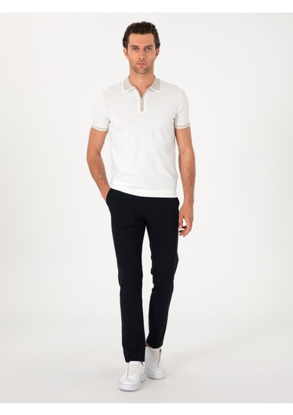 Erkek Lacivert Slim Fit Kanvas Pantolon 50313881-VR033 fiyatları
