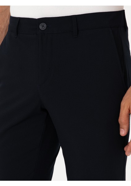 Erkek Lacivert Slim Fit Kanvas Pantolon 50313881-VR033 modelleri