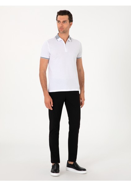 Erkek Siyah Slim Fit Kanvas Pantolon 50313881-VR046 modelleri
