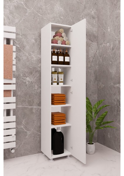 Banyo Mutfak Çok Amaçlı Raflı Dolap