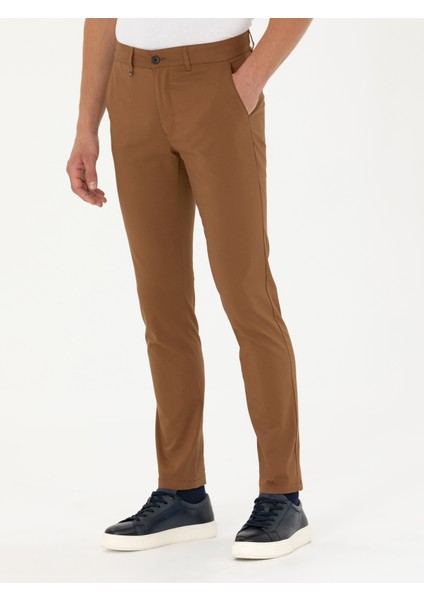 Erkek Kahverengi Carrot Fit Kanvas Pantolon 50266747-VR029 fiyatları