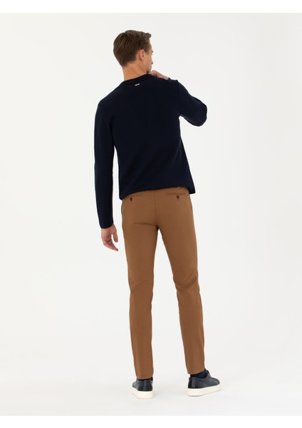 Erkek Kahverengi Carrot Fit Kanvas Pantolon 50266747-VR029 fırsatları
